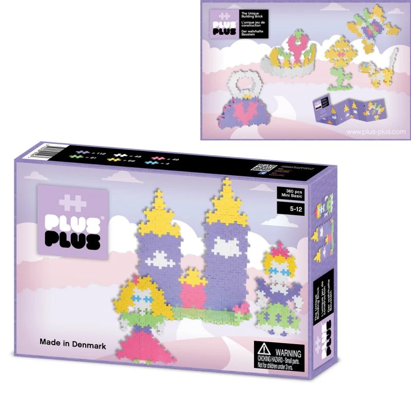PLUS-PLUS Plus Plus Princesse Box Mini Pastel 360 Pièces 1 PLUS-PLUS Plus Plus Princesse Box Mini Pastel 360 Pièces