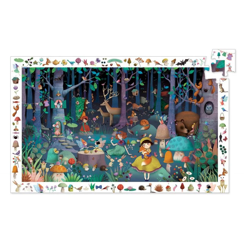 Djeco Puzzle D'observation 5 Ans La Forêt Enchantée 100 Pièces 1 Djeco Puzzle D'observation 5 Ans La Forêt Enchantée 100 Pièces