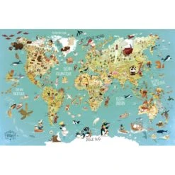 Vilac Puzzle Carte Du Monde Fantastique 500 Pièces 5 Vilac Puzzle Carte Du Monde Fantastique 500 Pièces -Djeco Magasin puzzle carte du monde fantastique 500 pieces 2