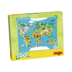 Puzzle Carte Du Monde Haba 100 Pièces