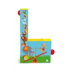 Puzzle Cubes Et Circuit De Boules Roller Coaster Cirque -Djeco Magasin puzzle cubes roller coaster cirque 2
