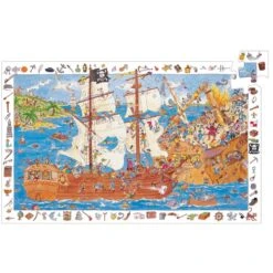 Djeco Puzzle D'observation 5 Ans Les Pirates 100 Pièces