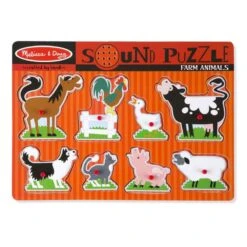 Puzzle Sonore Animaux De La Ferme -Djeco Magasin puzzle sonore animaux de la ferme 3