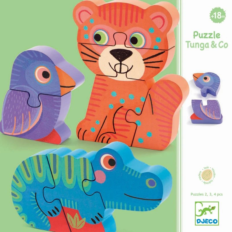 Puzzles Tunga & Co - Djeco 1 Puzzles Tunga & Co - Djeco