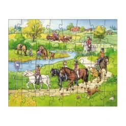 Haba 3 Puzzles Le Centre équestre -Djeco Magasin puzzles le centre equestre 2