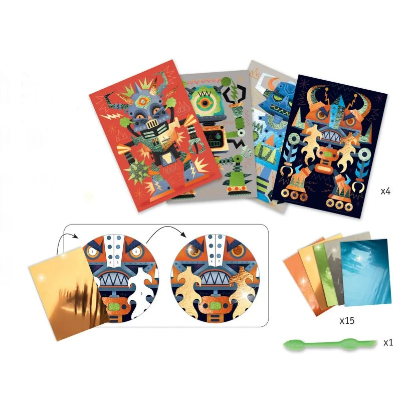 Djeco Robots - Tableau De Métal 3 Djeco Robots - Tableau De Métal – Image 3