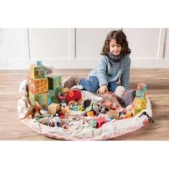 Sac Rangement De Jouets Diamant Rose - Play And Go -Djeco Magasin sac rangement de jouets diamant rose play and go 2