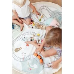 Sac Rangement Tapis Circuit De Trains - Play And Go -Djeco Magasin sac rangement tapis circuit de trains play and go 9
