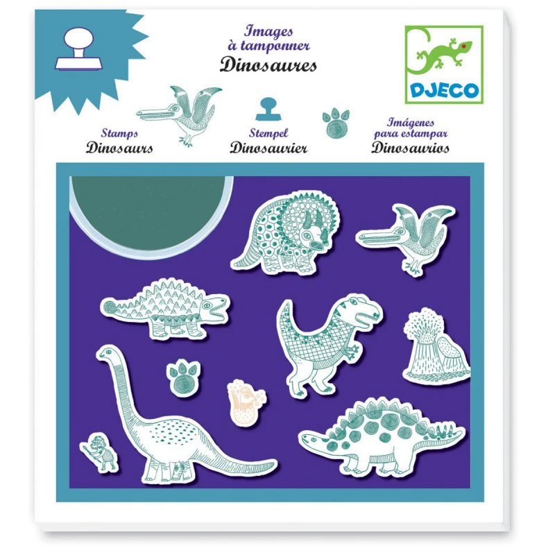 Tampons Dinosaures - Djeco 1 Tampons Dinosaures - Djeco