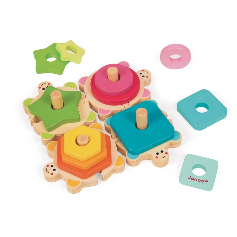 Janod Tortues Empilables I Wood 2 Janod Tortues Empilables I Wood – Image 2
