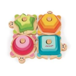 Janod Tortues Empilables I Wood 9 Janod Tortues Empilables I Wood -Djeco Magasin tortues empilables i wood 3