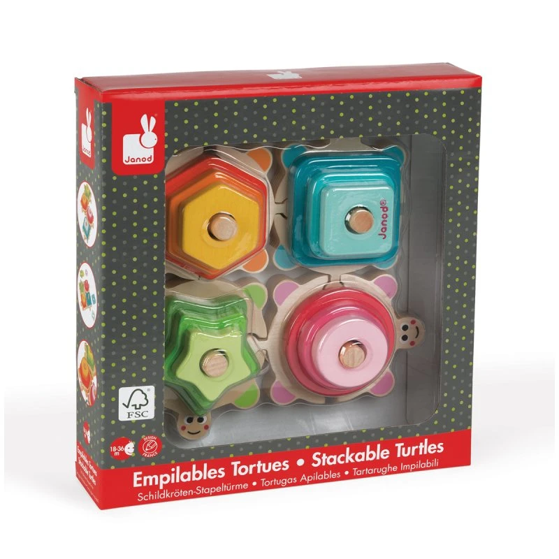 Janod Tortues Empilables I Wood 6 Janod Tortues Empilables I Wood – Image 6