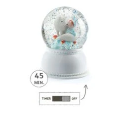 Djeco Veilleuse Boule à Neige Lila & Pupi -Djeco Magasin veilleuses boule de neige lila pupi 2
