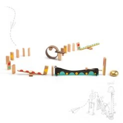 Djeco Zig & Go Dring Jeu De Construction De Parcours 25 Pièces -Djeco Magasin zig go construction parcours de dominos 25 pieces 5642 4